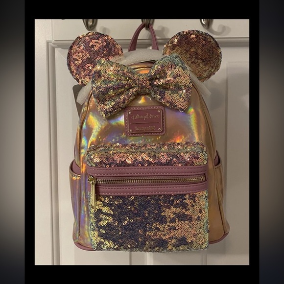 Loungefly Handbags - WDW Walt Disney World 50th anniversary iridescent earidescent loungefly backpack